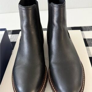 Caslon Black Leather Chelsea Boots